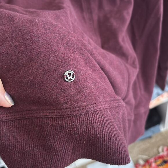 Lululemon Stress Less Hoodie
Heathered Bordeaux Drama size 6 (small) $98 msrp - Picture 7 of 7